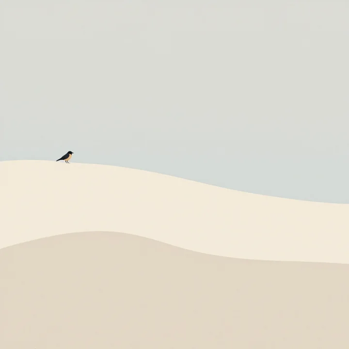 A single indigo bird resting, wings folded.